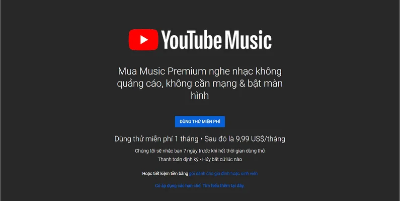 Chặn quảng cáo bằng Youtube Premium